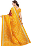 Trendy Mysore Silk Checks With Printed Saree